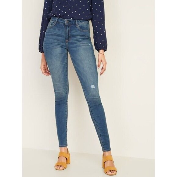 Old Navy Darci Mid Rise Rockstar Jeans 6 - Picture 1 of 5